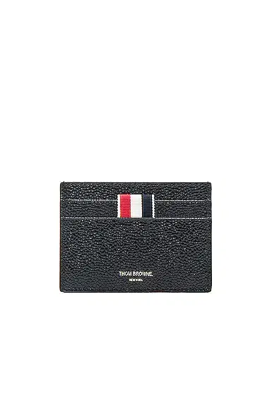Thom Browne Pebble Grain Single Cardholder