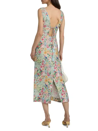 Farm Rio Women's Rendeira Butterfly-Embroidered Floral Midi-Dress - Off White - Size XL | Thumbnail 5 Farm Rio Women's Rendeira Butterfly-Embroidered Floral Midi-Dress - Off White - Size XL | Thumbnail 5