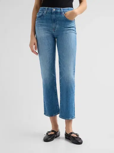 AG Jeans Women's Brinley Faded Wash Crop Jeans - Owens Valley - Size 31 | Thumbnail 4