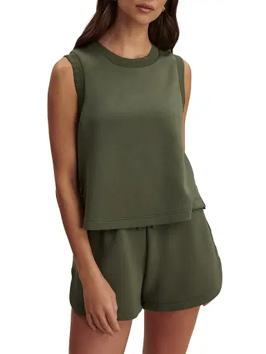Varley Women's Shea Cropped Tank - Thyme | Thumbnail 3