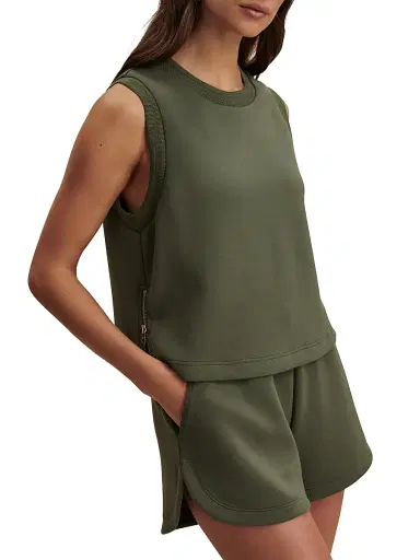 Varley Women's Shea Cropped Tank - Thyme | Thumbnail 4