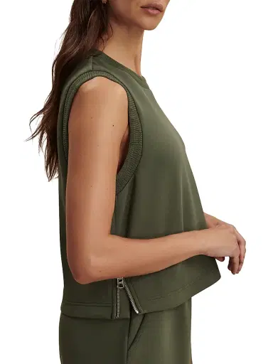 Varley Women's Shea Cropped Tank - Thyme | Thumbnail 5
