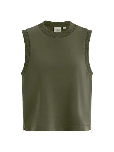 Varley Women's Shea Cropped Tank - Thyme | Thumbnail 1