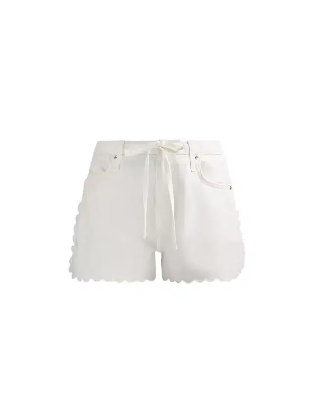rag & bone Women's Nolan Ultra-Featherweight Denim Shorts - White Scallop