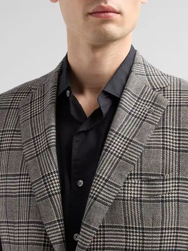 Kiton Men's Plaid Cashmere Sport Coat - Blue - Size 44 | Thumbnail 5