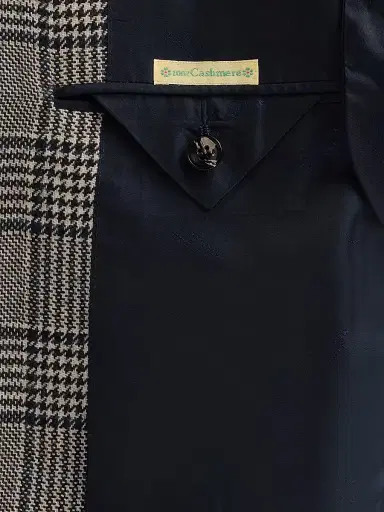 Kiton Men's Plaid Cashmere Sport Coat - Blue - Size 44 | Thumbnail 6