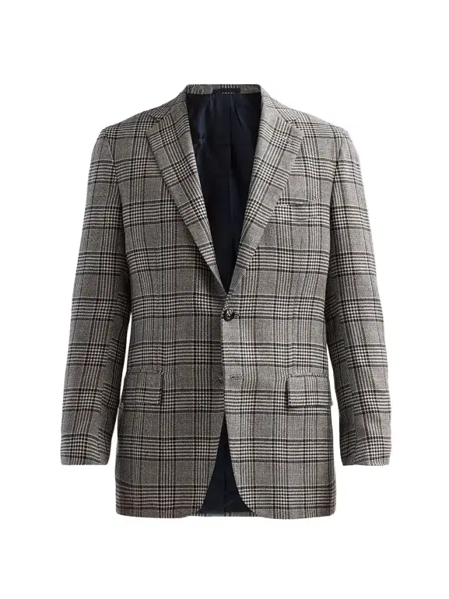 Kiton Men's Plaid Cashmere Sport Coat - Blue