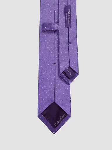 Ralph Lauren Purple Label Men's Polka Dot Silk Tie - Purple | Thumbnail 2 Ralph Lauren Purple Label Men's Polka Dot Silk Tie - Purple | Thumbnail 2