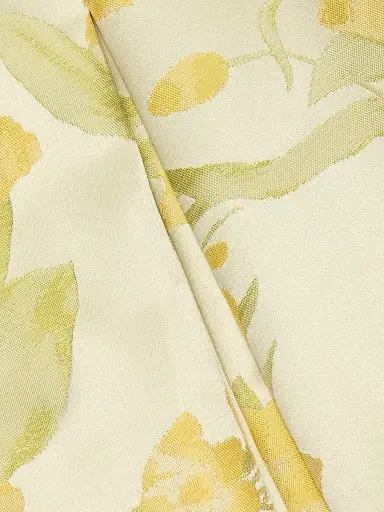 THEIA Women's Julie Floral-Jacquard Midi-Dress - Butter Yellow Mint - Size 16 | Thumbnail 7 THEIA Women's Julie Floral-Jacquard Midi-Dress - Butter Yellow Mint - Size 16 | Thumbnail 7