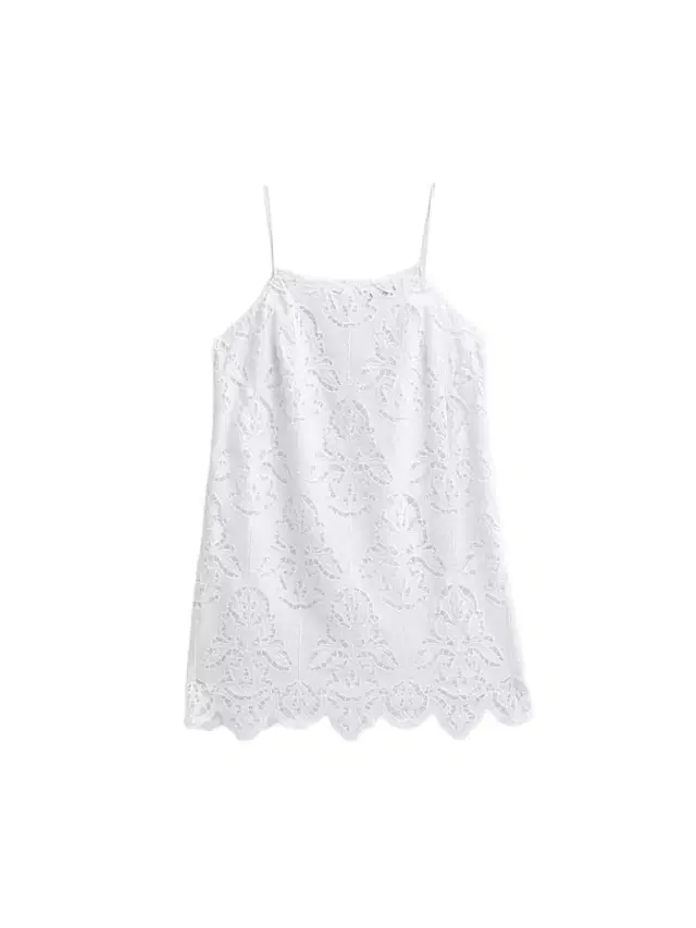 Toccin Women's Olivera Lace Cotton Shift Mini Dress - Optic
