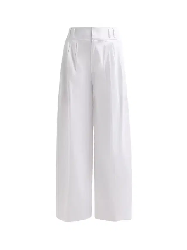 Altuzarra Women's Wilson Cotton High-Rise Wide-Leg Pants - Optic White