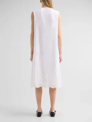 Altuzarra Women's Frida Floral-Embroidered Cotton Shift Dress | Thumbnail 3 Altuzarra Women's Frida Floral-Embroidered Cotton Shift Dress | Thumbnail 3