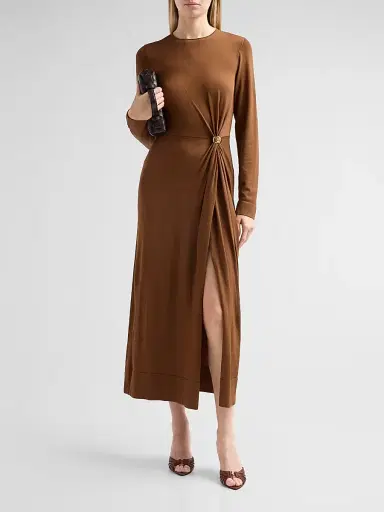 Altuzarra Women's Tingley Jersey Midi Dress - Toffee - Size XL | Thumbnail 2 Altuzarra Women's Tingley Jersey Midi Dress - Toffee - Size XL | Thumbnail 2