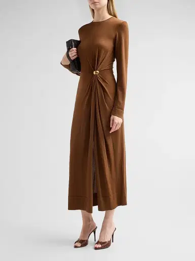 Altuzarra Women's Tingley Jersey Midi Dress - Toffee - Size XL | Thumbnail 4 Altuzarra Women's Tingley Jersey Midi Dress - Toffee - Size XL | Thumbnail 4