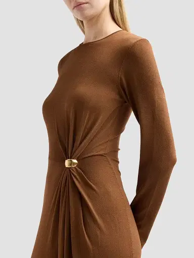Altuzarra Women's Tingley Jersey Midi Dress - Toffee - Size XL | Thumbnail 5 Altuzarra Women's Tingley Jersey Midi Dress - Toffee - Size XL | Thumbnail 5