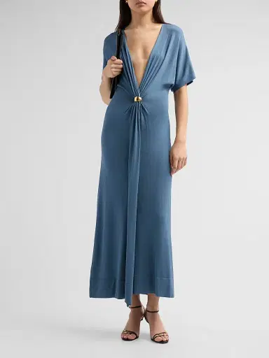 Altuzarra Women's Rene Gathered Midi Dress | Thumbnail 2 Altuzarra Women's Rene Gathered Midi Dress | Thumbnail 2