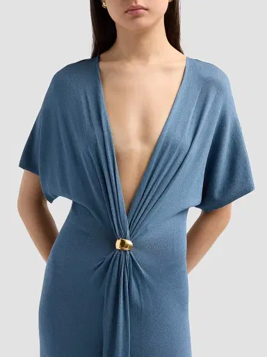 Altuzarra Women's Rene Gathered Midi Dress | Thumbnail 5 Altuzarra Women's Rene Gathered Midi Dress | Thumbnail 5