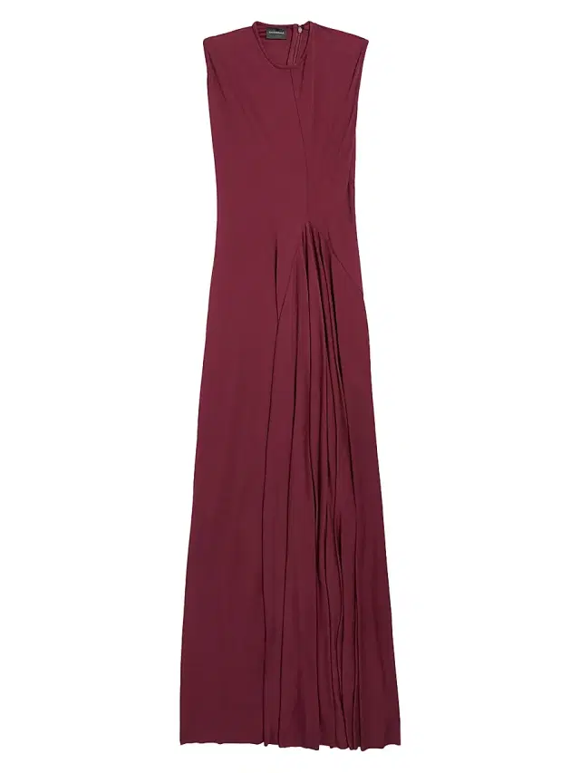 Balenciaga Women's Sleeveless Dress - Burgundy