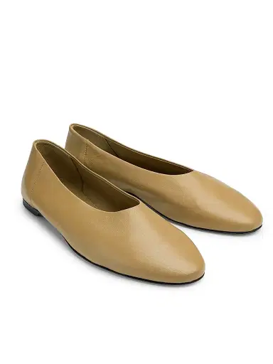TOTEME Women's Leather Ballerina Flats - Desert - Size 10 | Thumbnail 2 TOTEME Women's Leather Ballerina Flats - Desert - Size 10 | Thumbnail 2