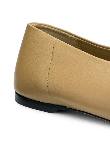 TOTEME Women's Leather Ballerina Flats - Desert - Size 10 | Thumbnail 6 TOTEME Women's Leather Ballerina Flats - Desert - Size 10 | Thumbnail 6