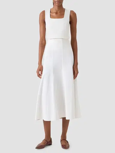 Akris punto Women's Fitted Square Neck Top - Cream - Size 16 | Thumbnail 2 Akris punto Women's Fitted Square Neck Top - Cream - Size 16 | Thumbnail 2