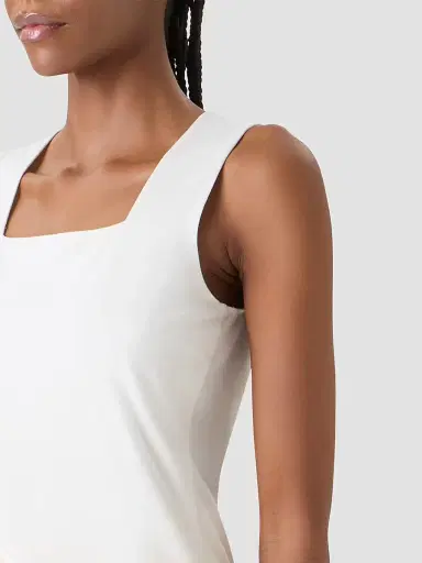 Akris punto Women's Fitted Square Neck Top - Cream - Size 16 | Thumbnail 5 Akris punto Women's Fitted Square Neck Top - Cream - Size 16 | Thumbnail 5