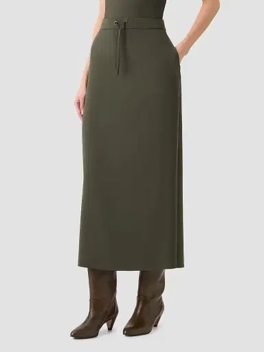 Akris punto Women's Lasercut Crêpe Drawstring Midi Skirt | Thumbnail 5 Akris punto Women's Lasercut Crêpe Drawstring Midi Skirt | Thumbnail 5