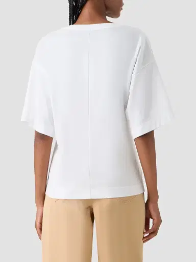 Akris punto Women's Pinched Jersey T-Shirt | Thumbnail 3 Akris punto Women's Pinched Jersey T-Shirt | Thumbnail 3