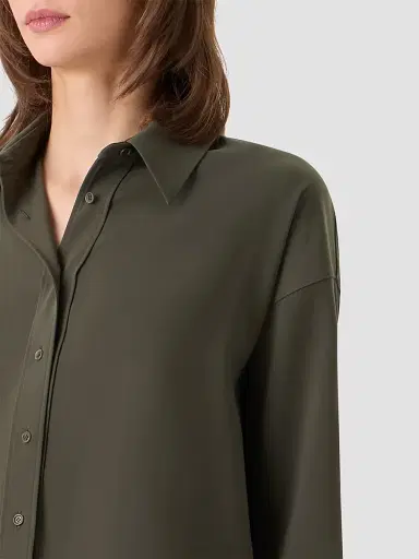Akris punto Women's Relaxed Lasercut Crêpe Shirt | Thumbnail 5 Akris punto Women's Relaxed Lasercut Crêpe Shirt | Thumbnail 5