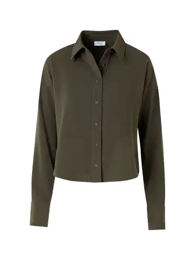 Akris punto Women's Relaxed Lasercut Crêpe Shirt | Thumbnail 1 Akris punto Women's Relaxed Lasercut Crêpe Shirt | Thumbnail 1