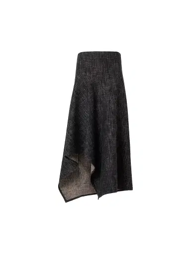 Akris punto Women's Washed Denim Asymmetric Midi Skirt | Thumbnail 1 Akris punto Women's Washed Denim Asymmetric Midi Skirt | Thumbnail 1
