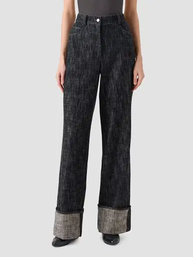 Akris punto Women's Cooper Washed Cuffed Jeans | Thumbnail 3 Akris punto Women's Cooper Washed Cuffed Jeans | Thumbnail 3