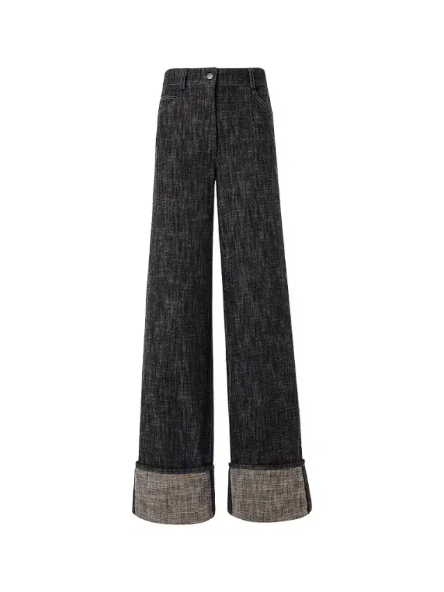 Women's Cooper Washed Cuffed Jeans - Black Denim