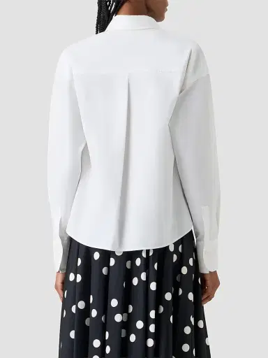 Akris punto Women's Cotton Poplin Crop Shirt | Thumbnail 3