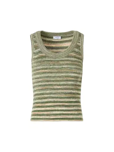 Akris punto Women's Space Dye Wool Tank - Green Multicolor - Size 16 | Thumbnail 1