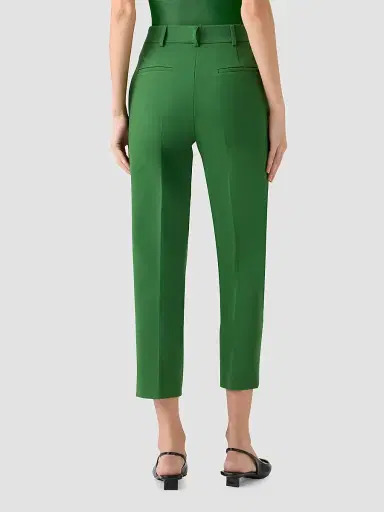 Akris punto Women's Ferry Tapered Pants - Green - Size 16 | Thumbnail 2