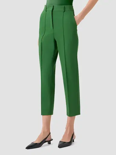 Akris punto Women's Ferry Tapered Pants - Green - Size 16 | Thumbnail 5