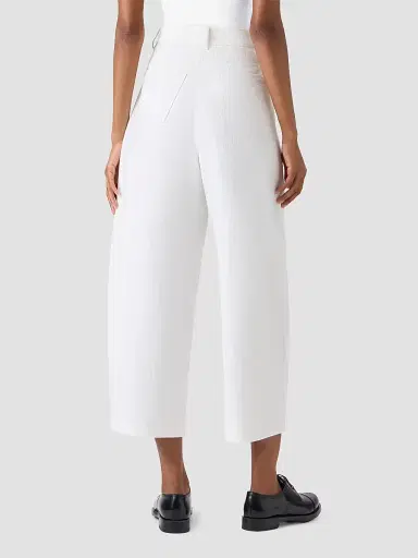Akris punto Women's Barrel Cropped Jeans - Cream - Size 16 | Thumbnail 2 Akris punto Women's Barrel Cropped Jeans - Cream - Size 16 | Thumbnail 2