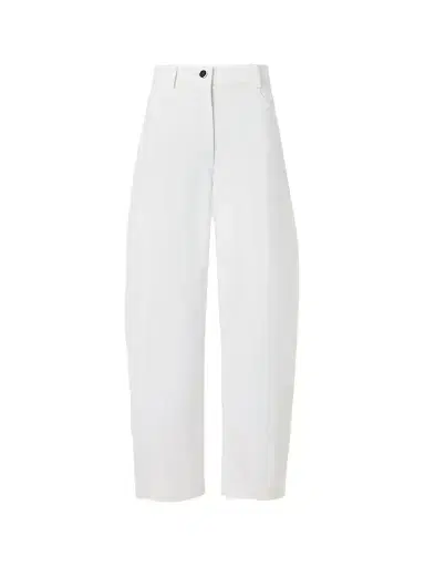 Akris punto Women's Barrel Cropped Jeans - Cream - Size 16 | Thumbnail 1 Akris punto Women's Barrel Cropped Jeans - Cream - Size 16 | Thumbnail 1