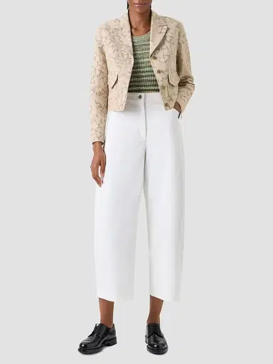 Akris punto Women's Floral Print Canvas Jacket | Thumbnail 2 Akris punto Women's Floral Print Canvas Jacket | Thumbnail 2