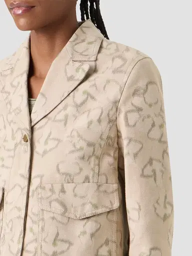 Akris punto Women's Floral Print Canvas Jacket | Thumbnail 5 Akris punto Women's Floral Print Canvas Jacket | Thumbnail 5