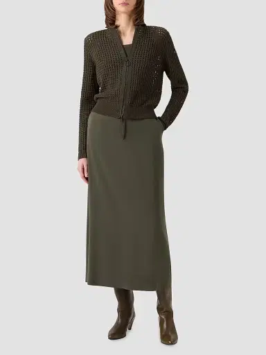 Akris punto Women's Net Cotton Bomber Cardigan | Thumbnail 2 Akris punto Women's Net Cotton Bomber Cardigan | Thumbnail 2