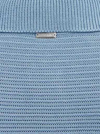 Ferragamo Men's Striped Cotton Knit Polo Shirt - Washed Express White - Size XL | Thumbnail 6 Ferragamo Men's Striped Cotton Knit Polo Shirt - Washed Express White - Size XL | Thumbnail 6