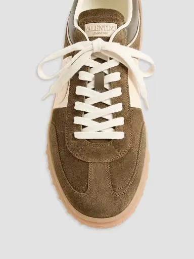 Valentino Garavani Men's Upvillage Low Top Sneakers in Split Leather | Thumbnail 5