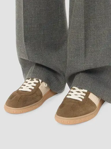 Valentino Garavani Men's Upvillage Low Top Sneakers in Split Leather | Thumbnail 8