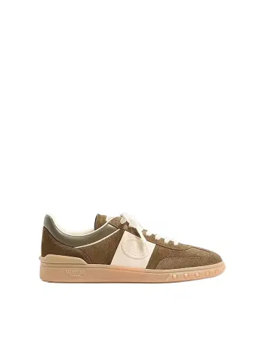 Valentino Garavani Men's Upvillage Low Top Sneakers in Split Leather | Thumbnail 1