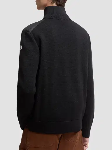 Moncler Men's Down-Filled Cardigan - Black - Size XXXXL | Thumbnail 3