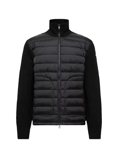 Moncler Men's Down-Filled Cardigan - Black - Size XXXXL | Thumbnail 1