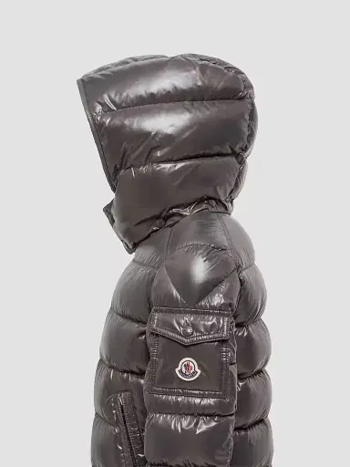Moncler Little Boy's & Boy's New Maya Zip Up Jacket - Dark Gray | Thumbnail 3