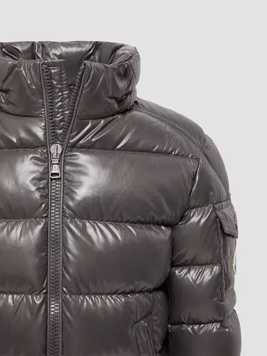 Moncler Little Boy's & Boy's New Maya Zip Up Jacket - Dark Gray | Thumbnail 4